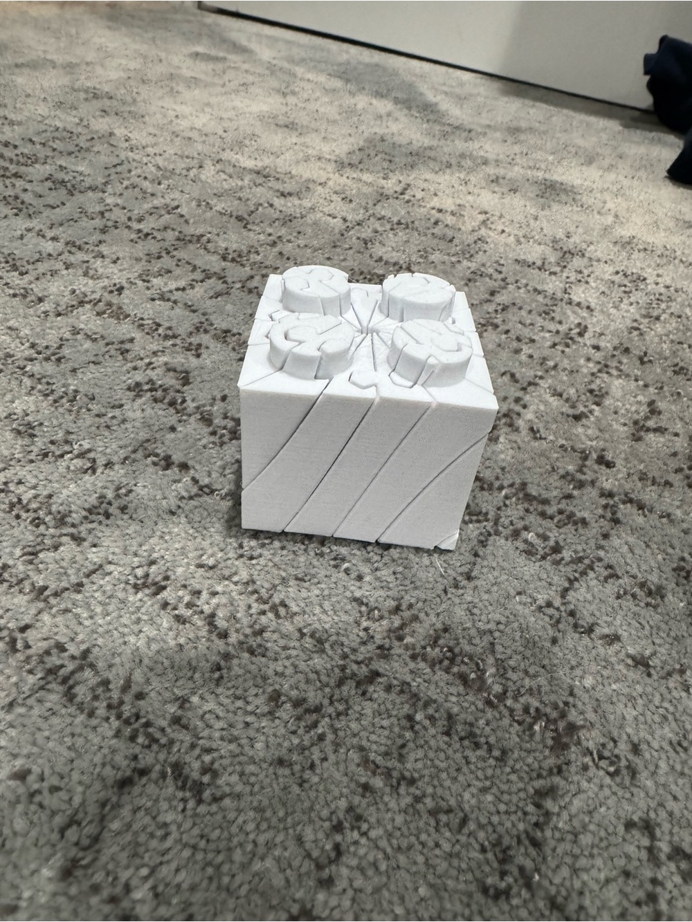 3d printed Lego block fidget toy